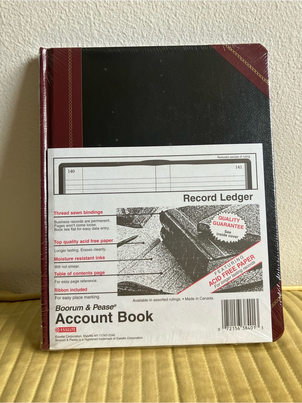 Boorum & Pease Account Book Record Ledger 150 Pages- 38-150R